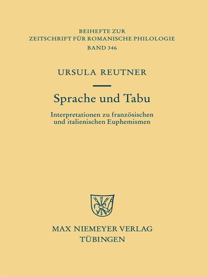 cover image of Sprache und Tabu